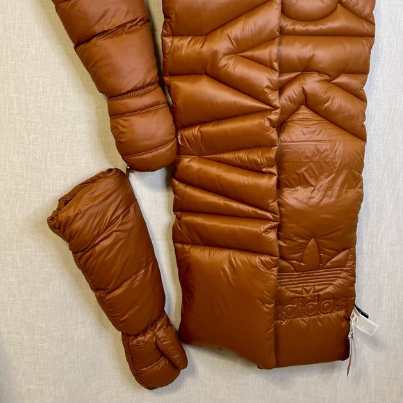 *NWT Rare adidas Ivy Park Padded Ski Scarf and Gloves in Wild Brown - Picture 15 of 15